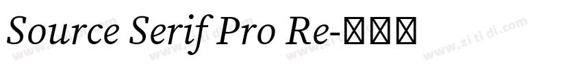 Source Serif Pro Re字体转换 Source Serif Pro Re字体转换